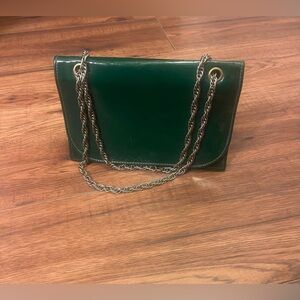 Vintage Elegant Green Chain Strap Women's Bag